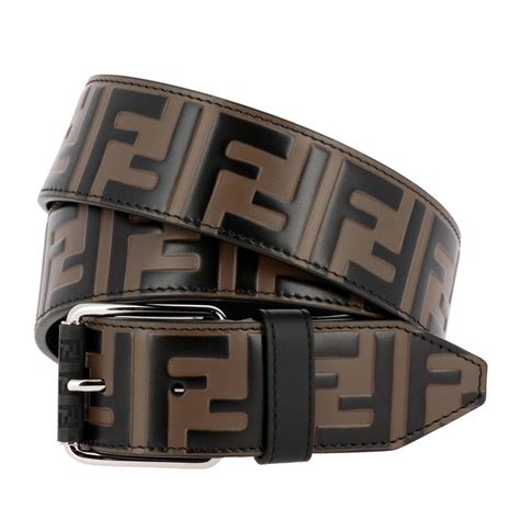 cintura fendi uomo marrone|Cintura Rounded FF .